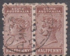 Australia South Australia SG 184 1895 Half Penny Brown Pair, Used - Usati