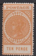 Australia South Australia SG 287 1907 Ten Pence Dull Yellow, Mint Hinged - Neufs