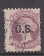 Australia South Australia SG O8 1874 4 Pence Violet  O.S., Used - Usati