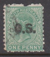Australia South Australia SG O50 1891 1d Green O.S., Used - Usati