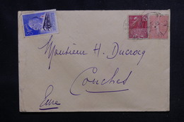 FRANCE - Enveloppe Pour Conches En 1940 Avec Vignette Contre La Tuberculose  - L 52545 - Lettres & Documents