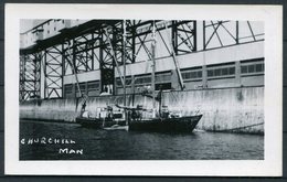 Ship Docks Churchill Manitoba Canada RP Postcard - Churchill