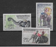 Thème Animaux - Eléphants - Laos - Neuf ** Sans Charnière - TB - Olifanten