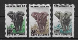 Thème Animaux - Eléphants - Côte D'Ivoire - Neuf ** Sans Charnière - TB - Elefantes