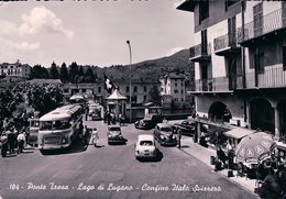 Ponte Tresa TI, Bus Et Autos à La Frontière Italo-Suisse (104) 10x15 - Tresa