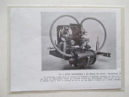 GYROSCOPE Pour Pilote Automatique D'avion  -  Coupure De Presse De 1933 - GPS/Aviazione