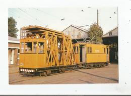 DEPOT DE MARCQ EN BAROEUL 1976 (19183) ELECTRIQUE LILLE ROUBAIX TOURCOING MOTRICE  DES TRAMS EN MATERIEL DE SERVICE - Marcq En Baroeul