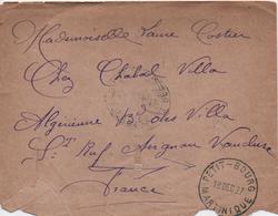 MARTINIQUE  ENVELOPPE TIMBREE DE PETIT BOURG  1927     VOIR LES SCANS    CACHET BLEU - Covers & Documents