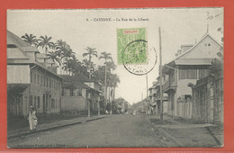 GUYANE CARTE POSTALE AFFRANCHIE DE CAYENNE DE 1907 - Cartas & Documentos