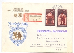 Omslag Enveloppe Umschlag Einschreiben - Leipziger Fruhjahrsmesse 1988 - Pulsnitz - DDR - Sobres - Usados