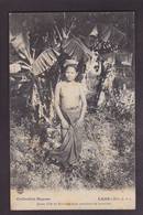 CPA Laos Indochine Asie Type Raquez écrite Nu Féminin Nude Femme Nue - Laos