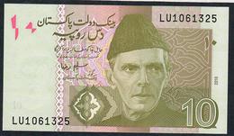 PAKISTAN P45e 10 RUPEES 2010 #LU Signature 16 UNC. - Pakistan