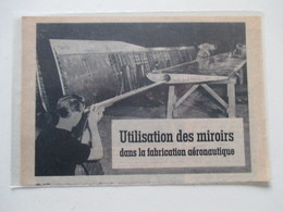 France Fabrication Aéronautique - Utilisation Des Miroirs  -   Coupure De Presse De 1950 - GPS/Aviazione