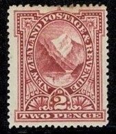 New Zealand 1898 Pembroke Peak, Milford Sound 2d No Wmk P15 MH  SG 248 - See Notes - Nuevos