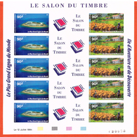 NOUVELLE CALEDONIE PA N°323A** SALON DU TIMBRE PARIS FEUILLE NON DENTELEE - Non Dentelés, épreuves & Variétés