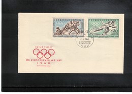 Czechoslovakia 1960 Olympic Games Squaw Valley FDC - Hiver 1960: Squaw Valley