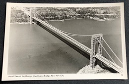 New York City Aerial View Of The George Washington Bridge - Places & Squares