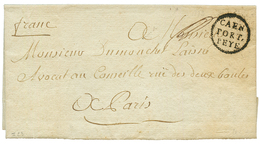 1773 CAEN PORT PAYE (lenain N°7) Sur Lettre Avec Ctexte. RARE. Cote 950€. Superbe Qualité. - Other & Unclassified