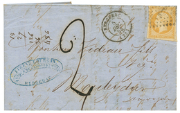 1853 10c (n°13) Obl. PC + T.15 BERGERAC + Taxe 2 Manuscrite Sur Lettre. TB. - Other & Unclassified