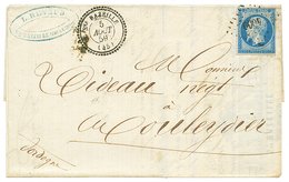 1859 20c (n°14) Obl. PC 4069 + T.22 STe BAZEILLE Sur Lettre. Superbe. - Other & Unclassified