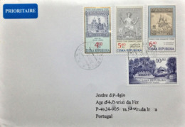 Czech Republic, Circulated Cover To Portugal, "Batuv Channel", "Ships", "Architecture", 2015 - Covers & Documents