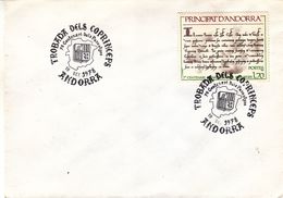 Andorre Français - Lettre De 1978 - Oblit Andorra - Valeur 11 Euros - Covers & Documents