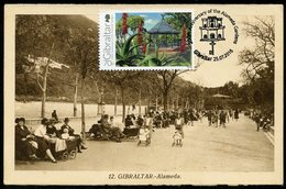 GIBRALTAR (2016). Carte Maximum Card 200th Anniversary Alameda Gardens, Kiosk, Quiosque - Gibraltar
