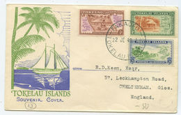 1948 Tokelau Islands Brief Fakaofo Nach Cheltenham Großbritannien - Lettres & Documents