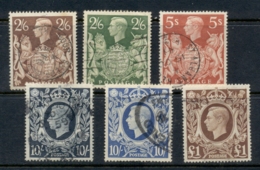 GB 1939-42 KGVI High Values FU - Non Classés