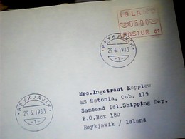 Island Reykjavik Postur Freistempel Weihnachtsvignette VB1983   HK4847 - Briefe U. Dokumente