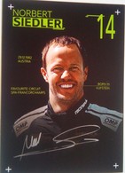 Norbert Siedler (Austrian Racing Driver) - Handtekening