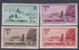 St Pierre Et Miquelon N° 182 + 184 / 86  XX Partie De Série, Les 4 Valeurs Sans Charnière  TB - Unused Stamps