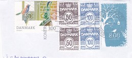 Danemark Fragment De Lettre 2012 6 Timbres - Brieven En Documenten