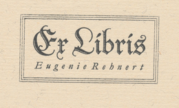 Ex Libris Eugenie Rehnert -  - Bookplates