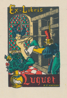 Ex Libris Marcel Luquet - P.F. Morvan - Bookplates