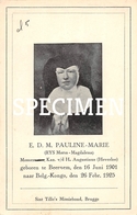 E.D.M. Pauline-Marie - Rys Maria-Magdalena - Beernem - Beernem