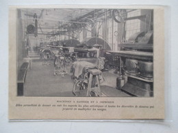 STRASBOURG   - MACHINE à Satiner Et à Imprimer  ETs TANNERIE WACKEN    - Coupure De Presse De 1928 - Andere Geräte