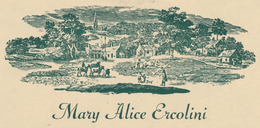 Ex Libris Mary Alice Ercolini -  - Bookplates