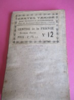 Carte Routière Ancienne Entoilée/Cartes TARIDE/N°12/Cycliste Et Automobiliste/Centre De La France Ouest /vers1900 PGC313 - Roadmaps