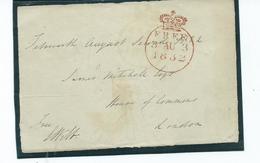Prestamp Free Front Postal History. August 1832 Posted To House Of Commons - ...-1840 Prephilately