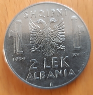 ALBANIA 2 Lek 1939 Non Magnetic - Albanie