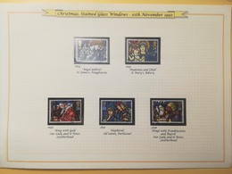 PAGINA PAGE ALBUM GRAN BRETAGNA GREAT BRITAIN 1992 NATALE NOEL CHRISTMAS  DESCRIZIONE PAGES WITH DESCRIPTION - Collections