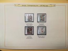 PAGINA PAGE ALBUM GRAN BRETAGNA GREAT BRITAIN 1993 ARTE CONTEMPORANEA ART DESCRIZIONE PAGES WITH DESCRIPTION - Collections