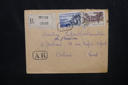 FRANCE - Enveloppe En Recommandé AR De Decize Pour Orléans En 1958 - L 53862 - 1921-1960: Moderne