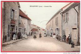 CPA 39 BEAUFORT Grande Rue Animée   (  D100 ) C/ SAINT AMOUR - Beaufort