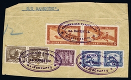 INDOCHINE PART OF COVER : SHIPCANCEL SS BARENTZS, KONINKLIJKE PAKKETVAART MAATSCHAPPIJ - Lettres & Documents