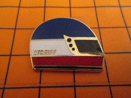 420 Pin's Pins / Belle Qualité & Rare / THEME SPORTS : AUTOMOBILE F1 CASQUE INTEGRAL TRICOLORE STREIFF - Automovilismo - F1