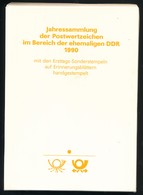 DDR Ersttagsblatt-Jahressammlung 1990 Komplett Mi. 220,- - Sonstige & Ohne Zuordnung