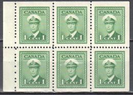 Canada 1942 - Mi.H-Bl.40 - MNH(**) - Heftchenblätter