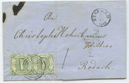 1863 AD Thurn & Taxis Brief Eisfeld Nach Rodach - Storia Postale